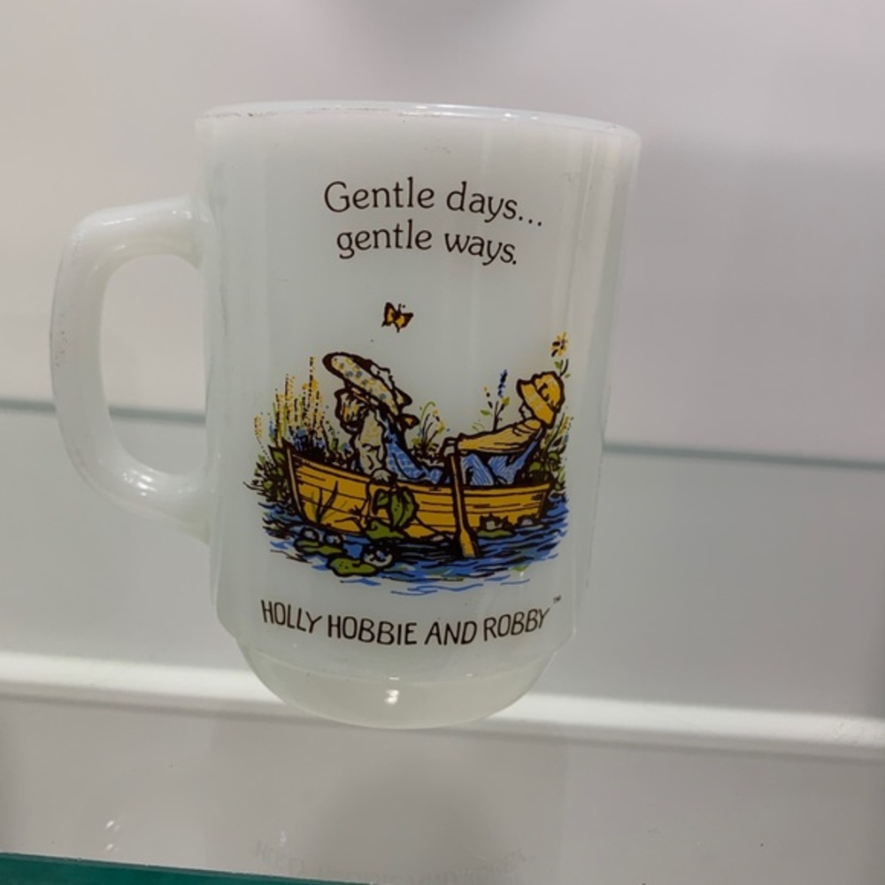 Holly Hobbie vintage coffee cup mug Anchor Hocking